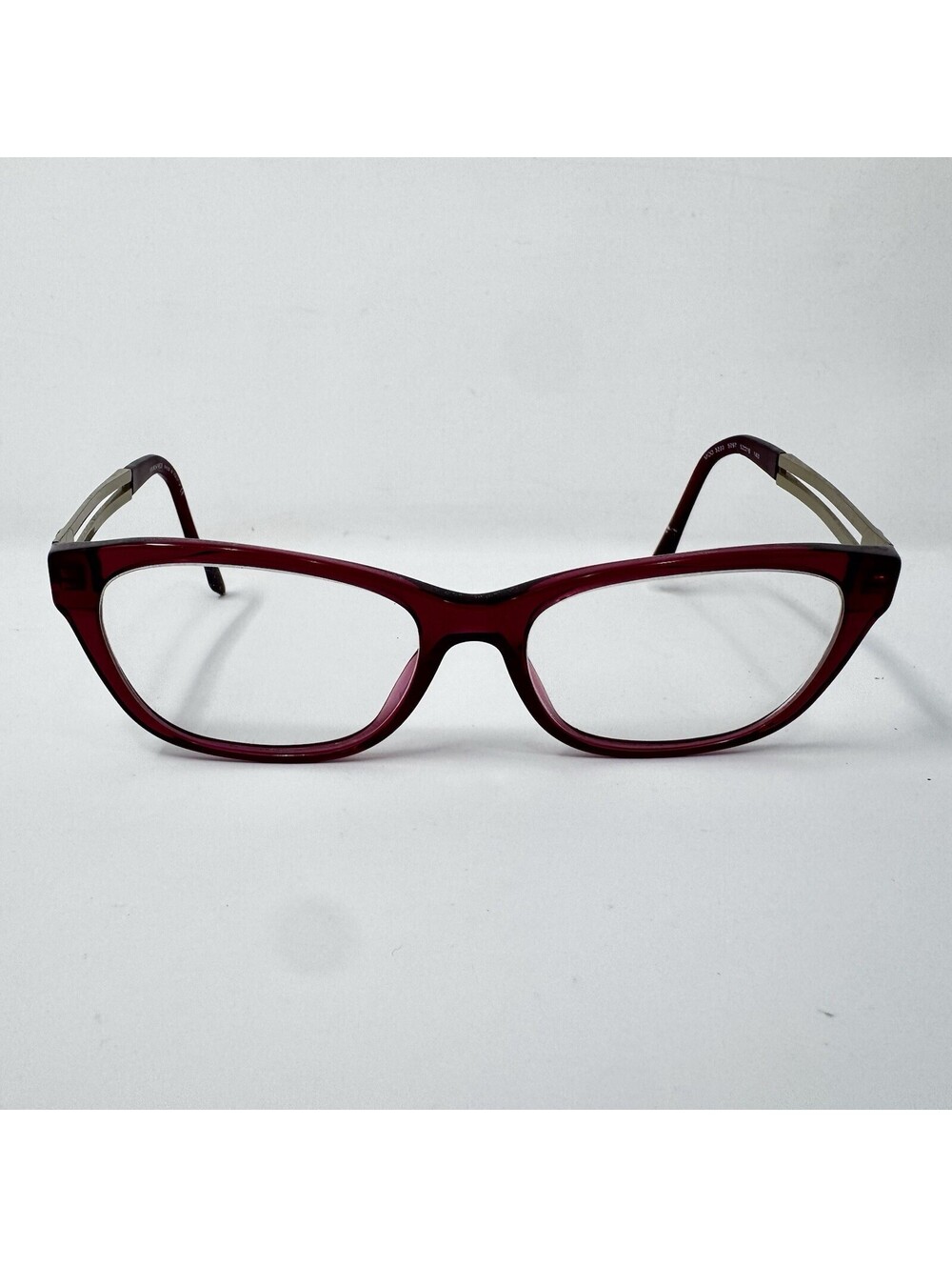 Versace MOD 3220 5097 Fuchsia Gold Cat Eye Eyeglass Frames 52-16-140